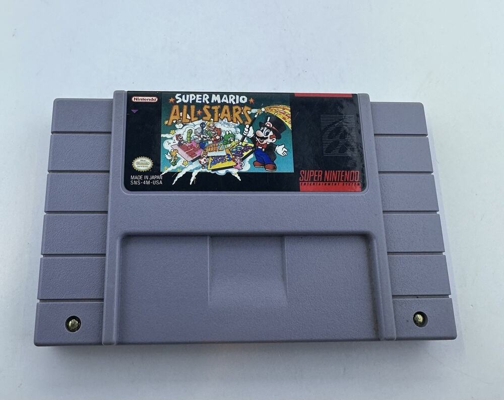 Super Mario All-Stars Super Nintendo SNES 1993 Retro Vintage Gaming TESTED